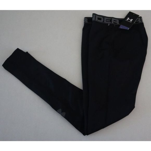 Under Armour 1282959 001 Men's Sz M Black ColdGear Compression Leggings $48+ - Picture 4 of 6